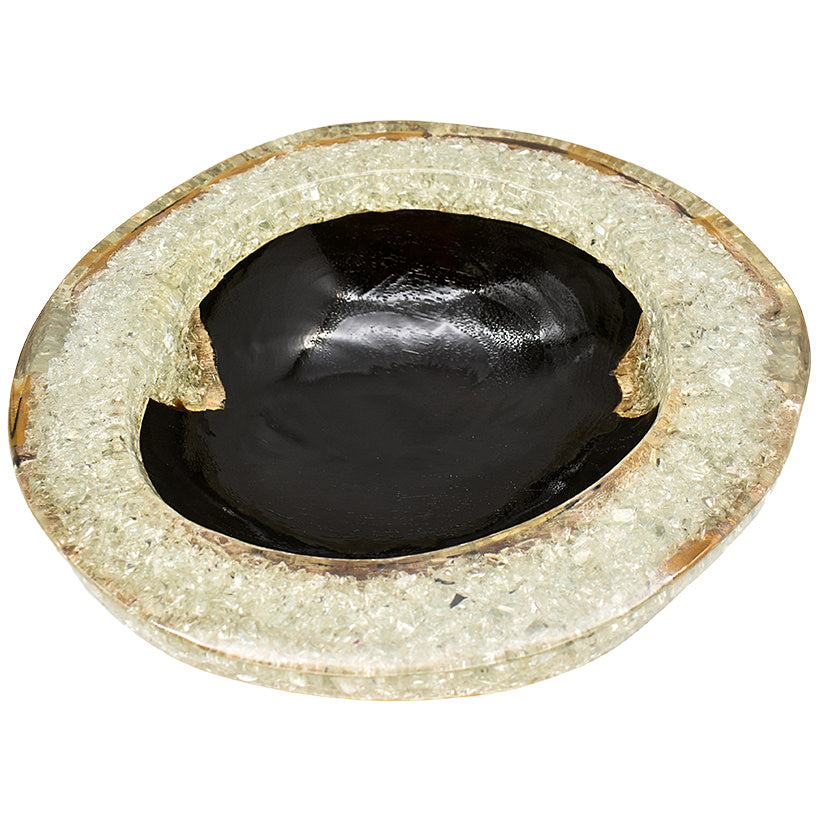 BLACK TEAK RESIN FULL TRANSPARENT 35 CM