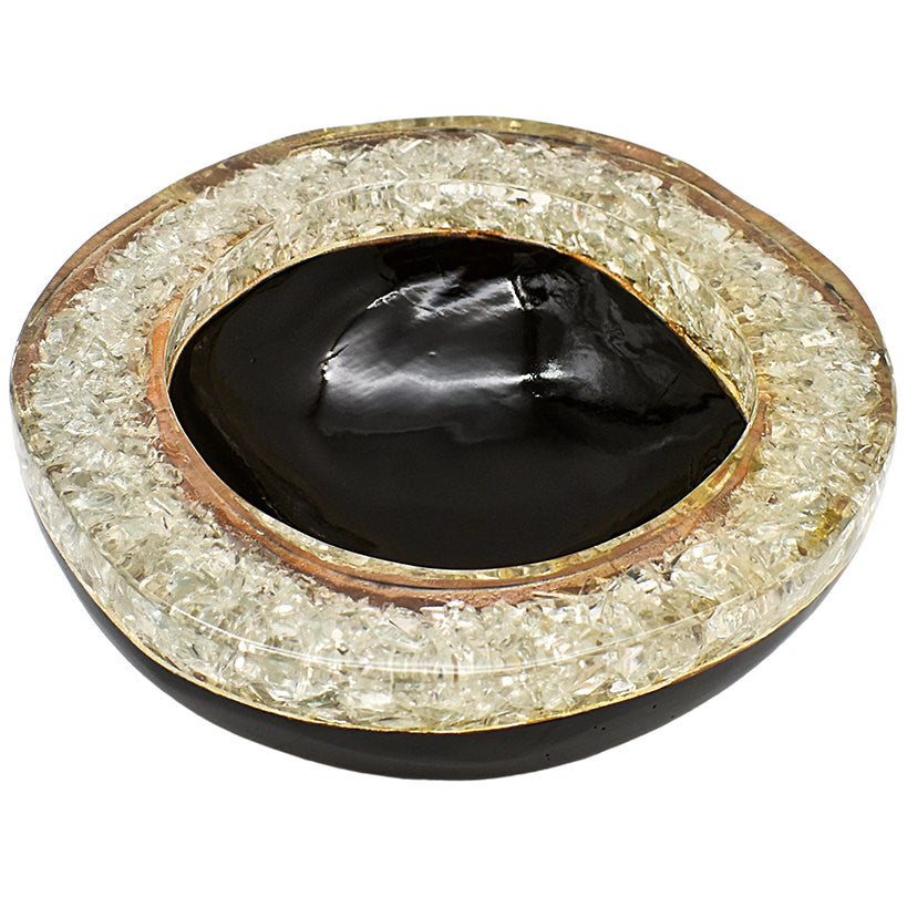 BLACK TEAK RESIN FULL TRANSPARENT 25 CM