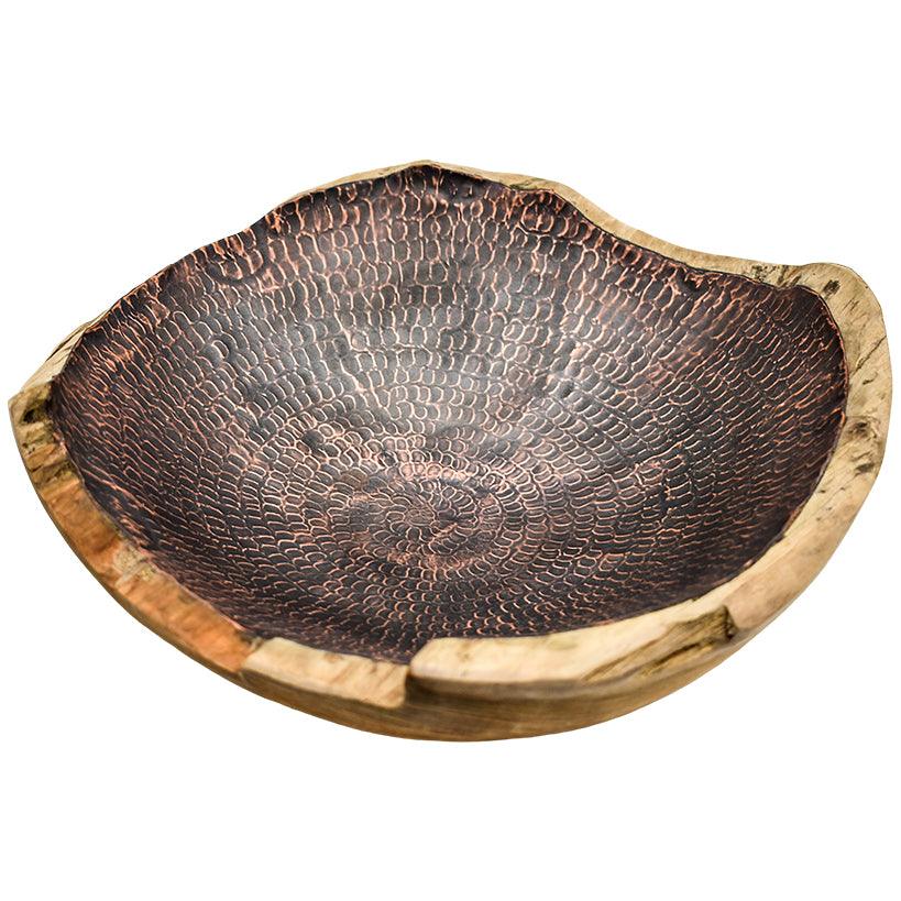 TEAK WOOD BOWL - Chora Mykonos