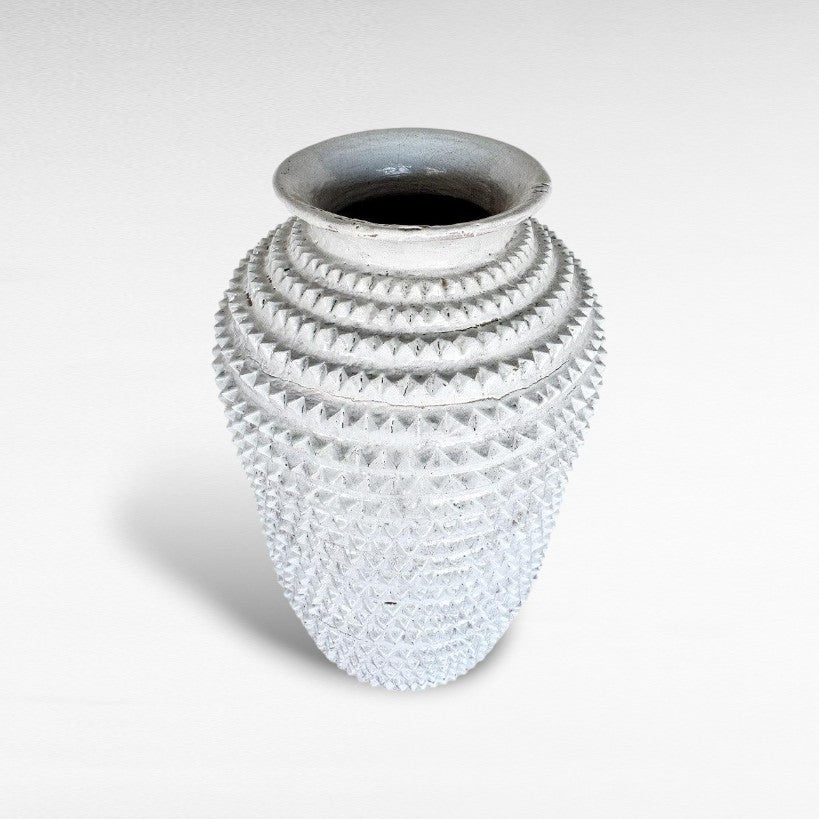 PLANTER WITH ANTIQUE FINISH - Chora Mykonos