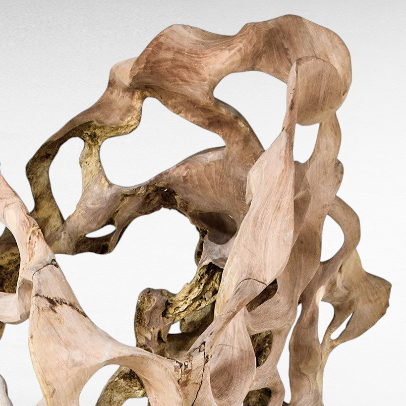 TEAK ROOT DECORATION W/ STAND - Chora Mykonos