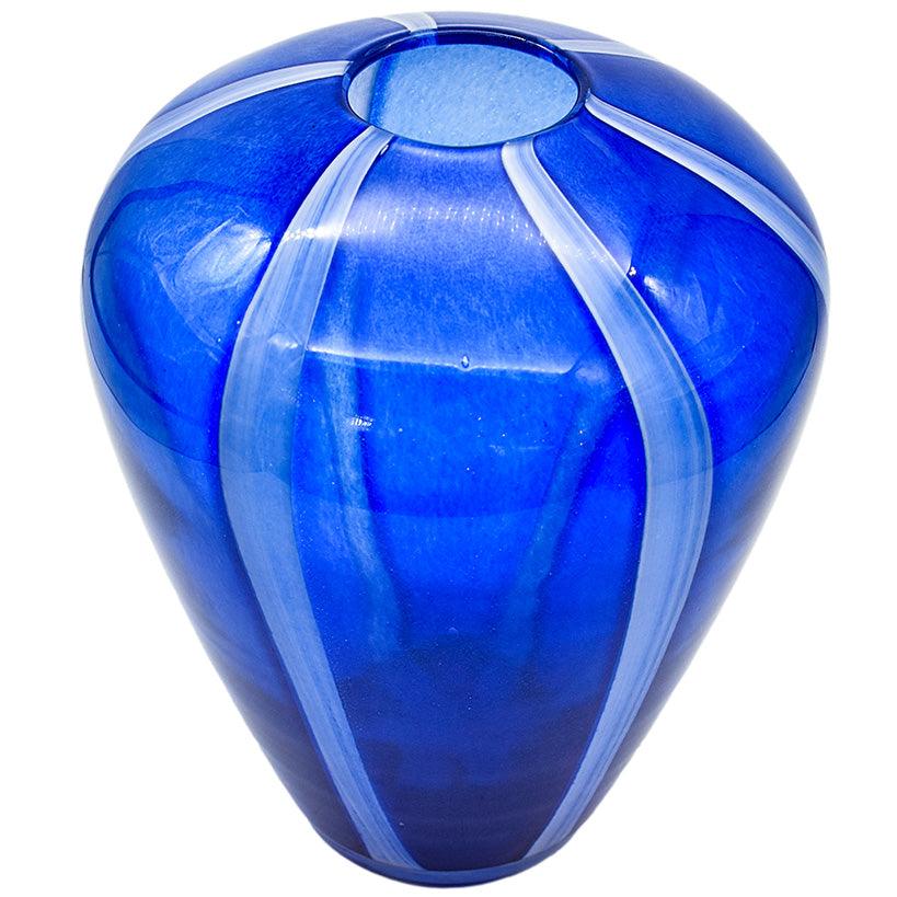AEGEAN BLUE VASE 24.5x31.5cm - Chora Mykonos