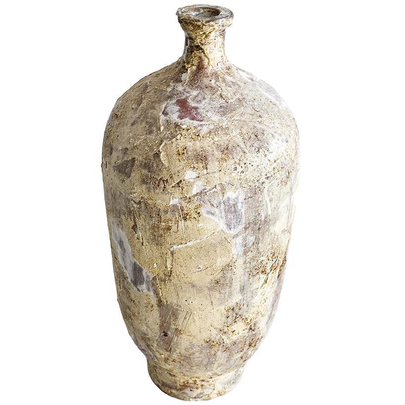 TERRACOTTA BOTTLE WITH ANTIQUE FINISH - Chora Mykonos