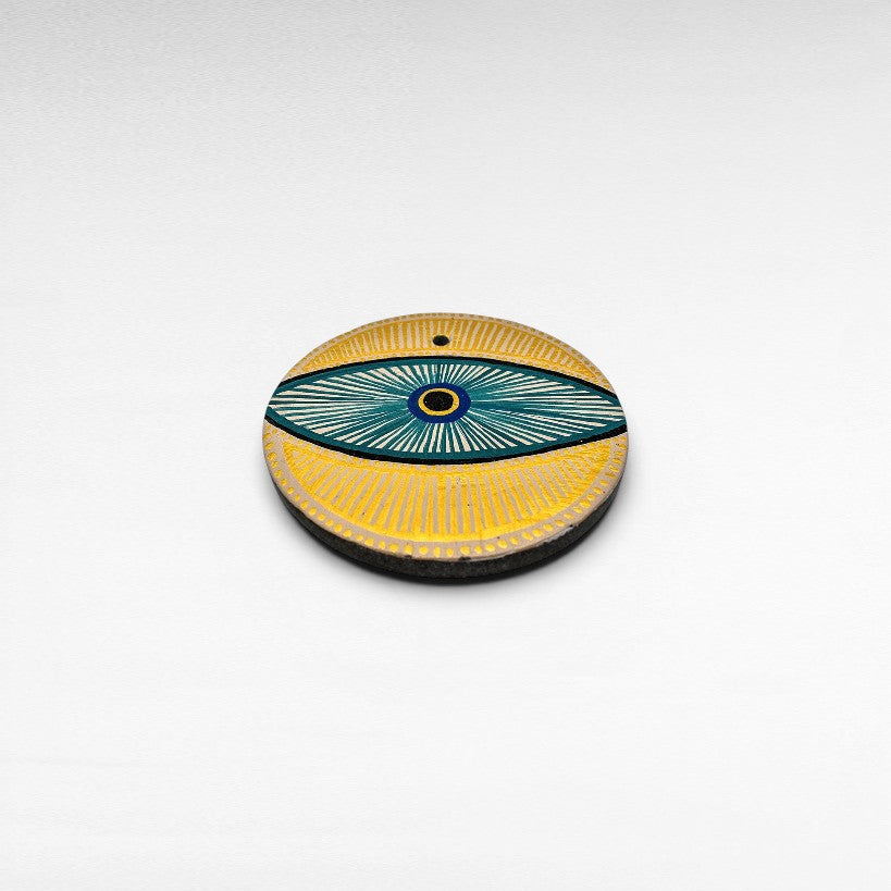 HANDPAINTED STONE CHARM MULTICOLOR - Chora Mykonos