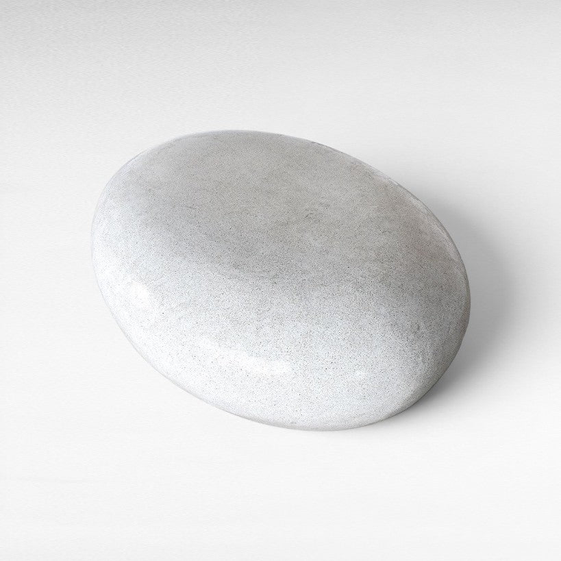 FIBER AND CEMENT STOOL DIRTY WHITE LARGE - Chora Mykonos