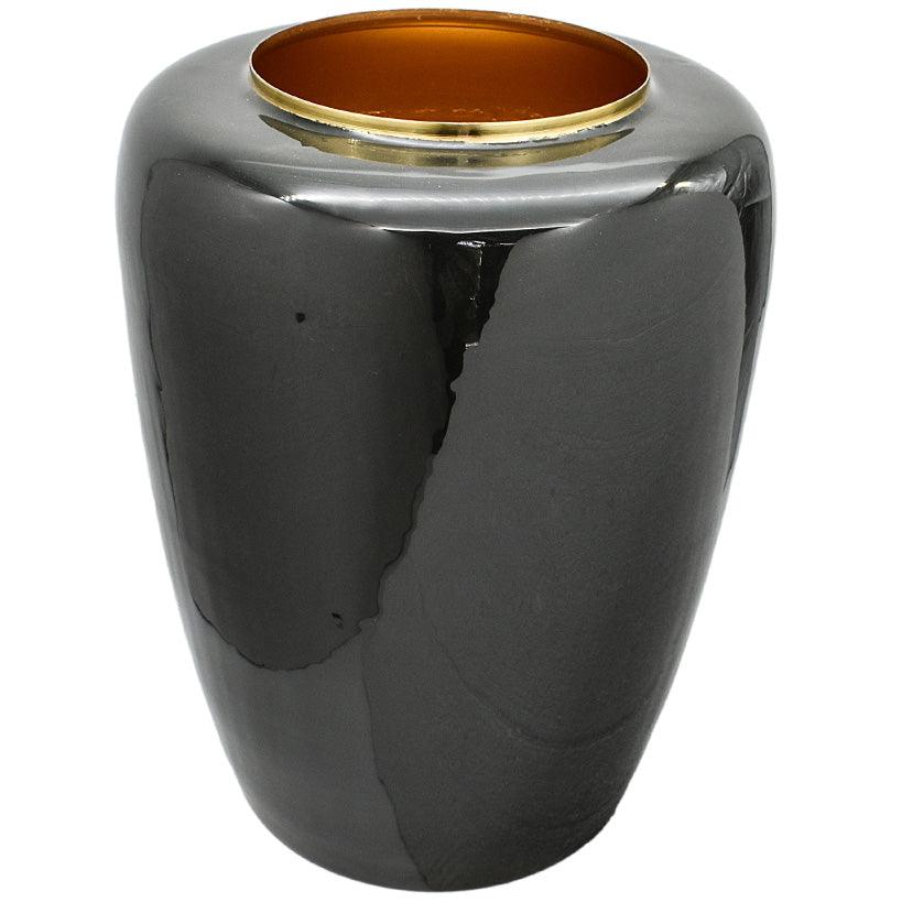 SO SHINNY GREY VASE - Chora Mykonos
