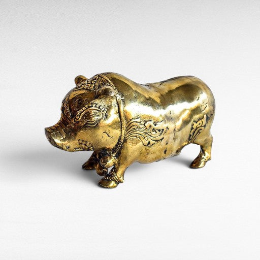 Gold Brass Piglet - Chora Barefoot Luxury Living