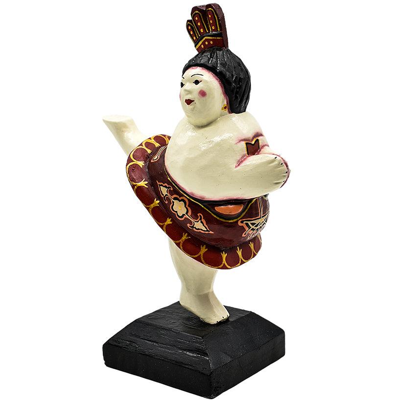 WOODEN BALLERINA 19x9x25cm - Chora Mykonos