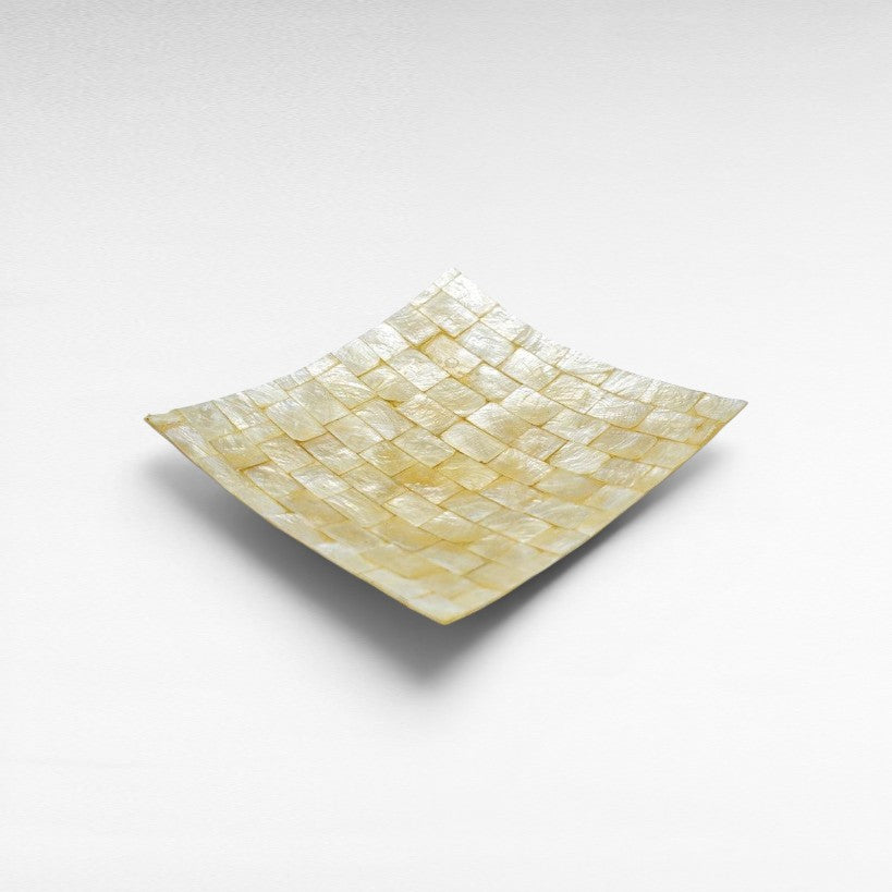 TRAY / WHITE SQUARE 20x20x2cm - Chora Mykonos