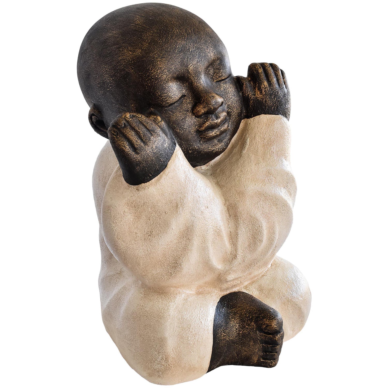 FIGURINE SHAOLIN DEAF FIBER CEMENT - Chora Mykonos