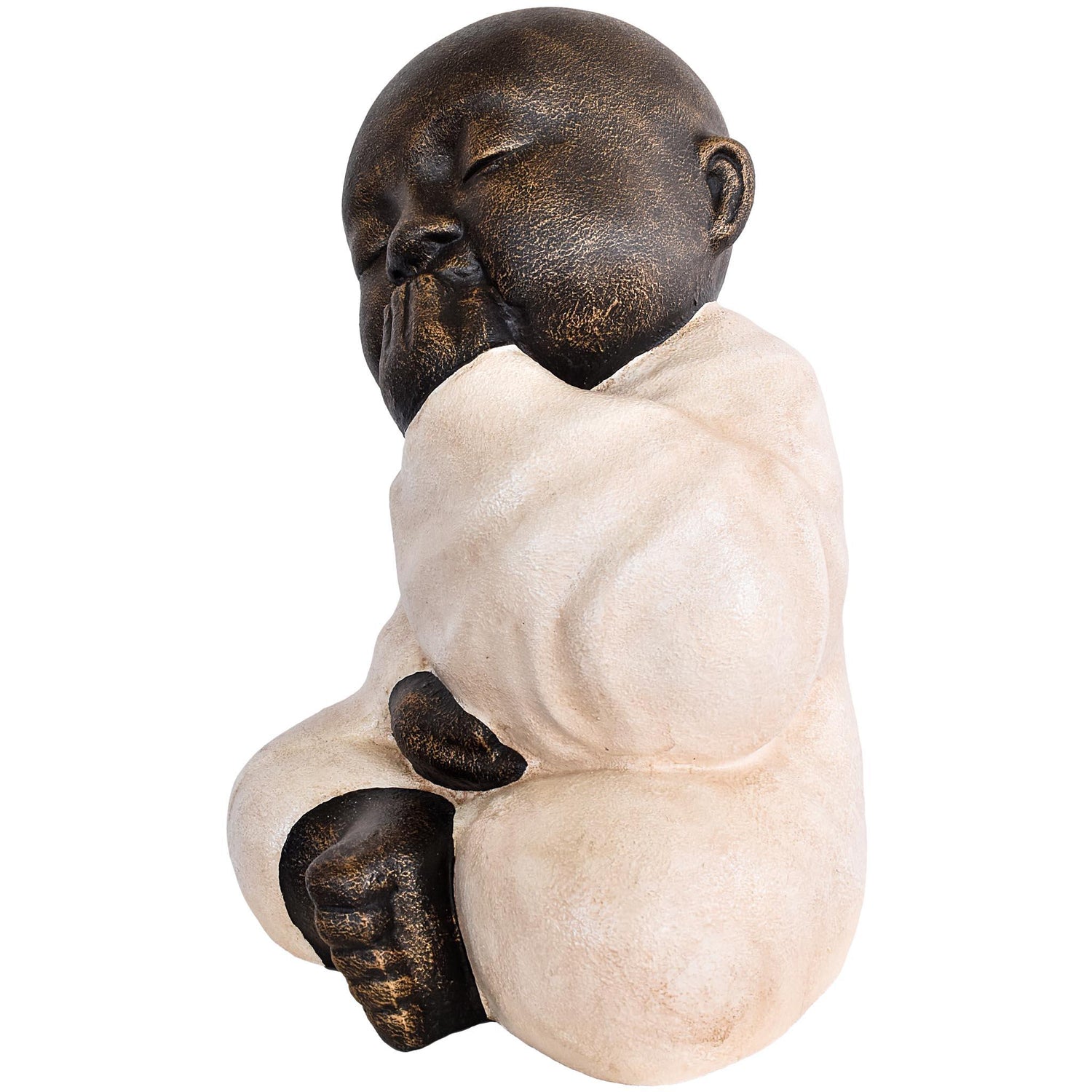 FIGURINE SHAOLIN MUTE FIBER CEMENT - Chora Mykonos