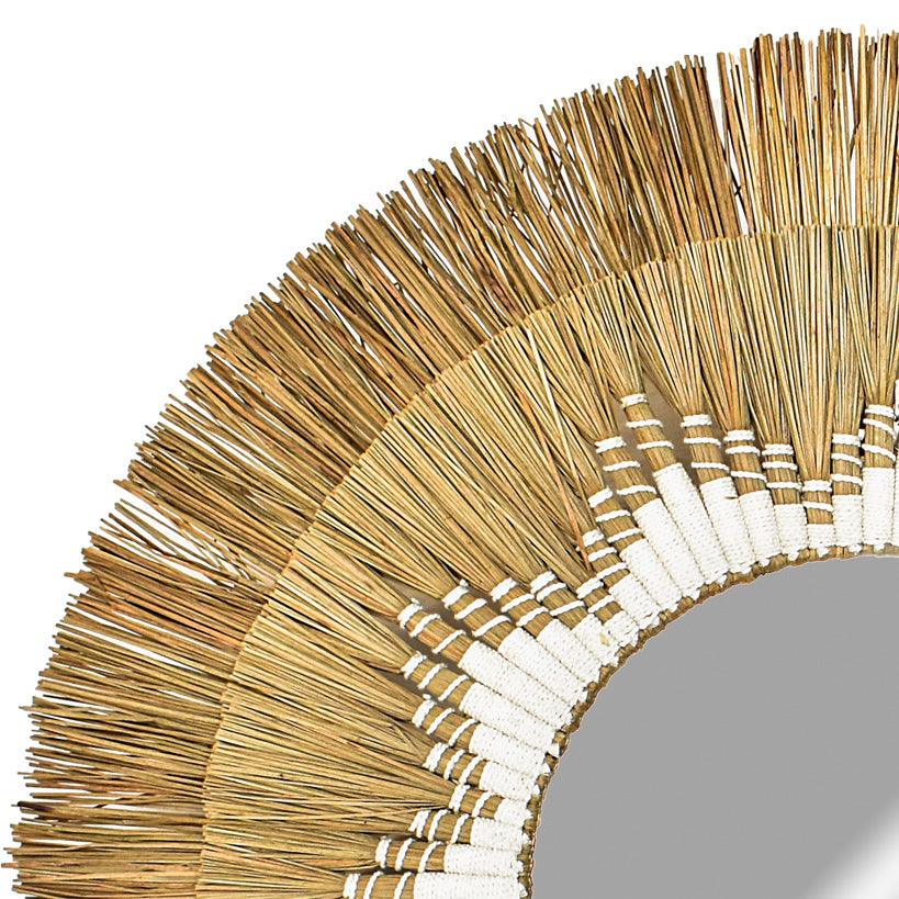 MIRROR MACRAME WHITE - Chora Mykonos