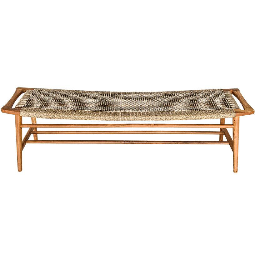 BENCH TEAK WOOD - Chora Mykonos