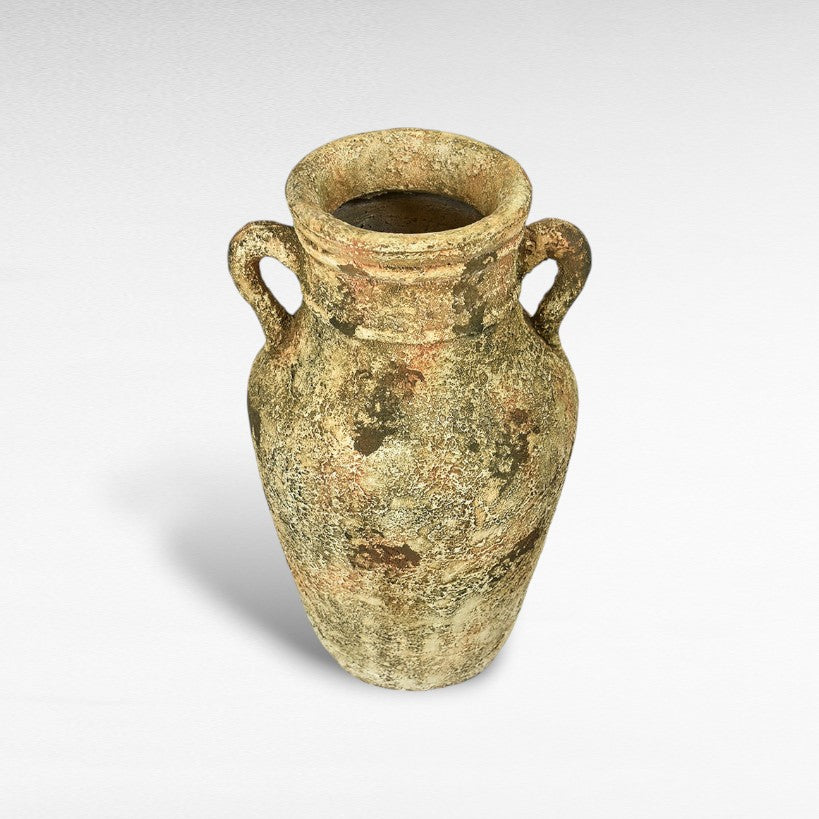 TERRACOTTA ANTIQUE AMPHORA POT W35 |D35 |H55 CM