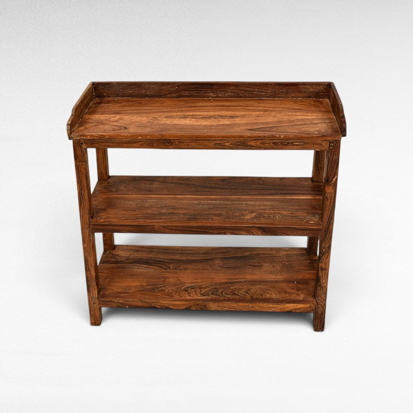TEAK WOOD RACKS W76 |D26 |H74 CM