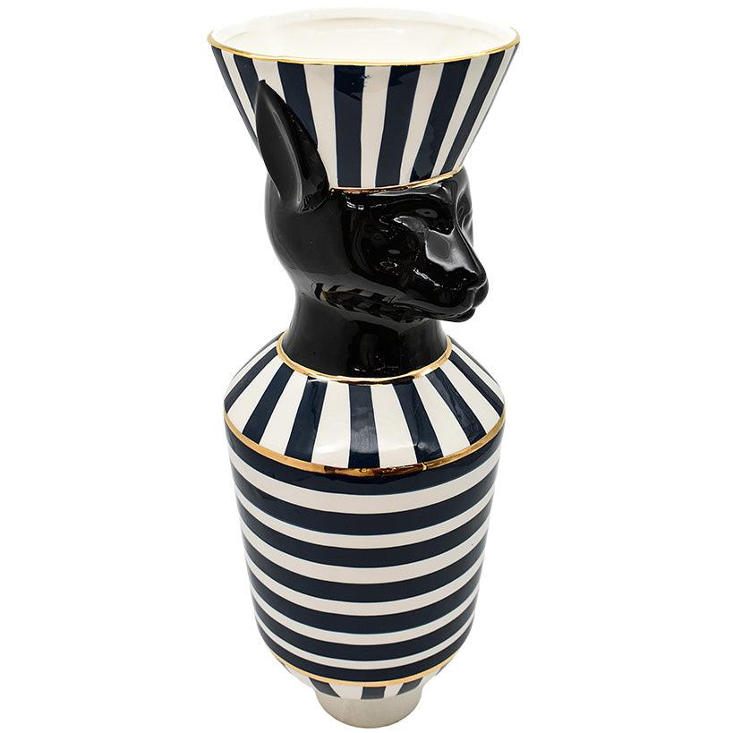 VASE AT THE NILE BLACK AND WHITE - Chora Mykonos