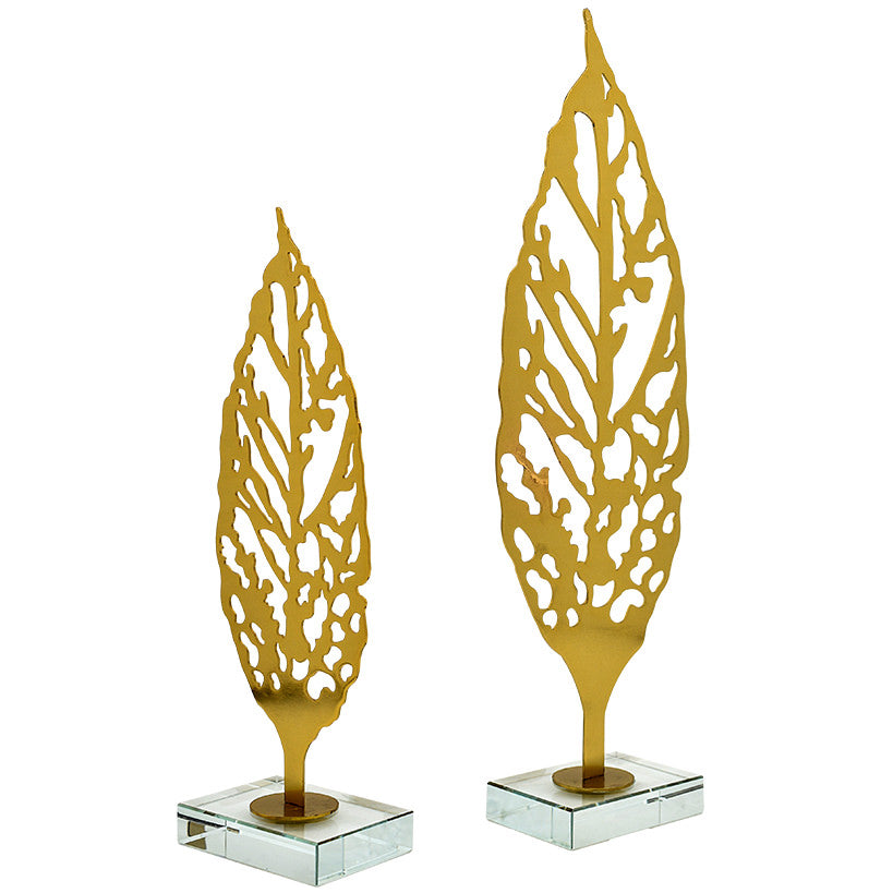 AUTOMN LEAVES SET OF 2 H40 & H30