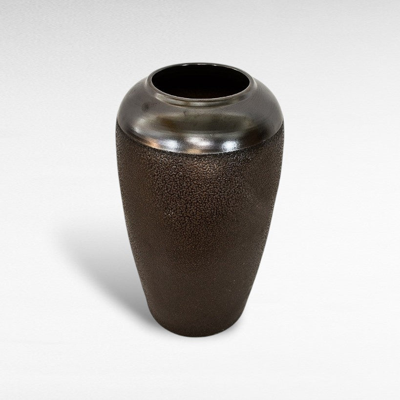 CERAMIC PLANTER WITH ENAMEL PAINTING Φ40 |Η60 CM