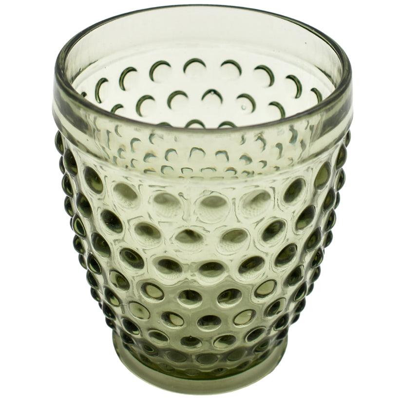 CLOUD GRAY BUBBLE WATER GLASS 300ML 9x9x11cm - Chora Mykonos