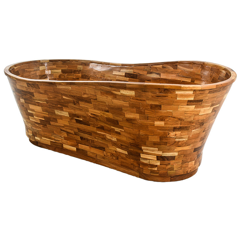 TEAK WOOD BATHTUB