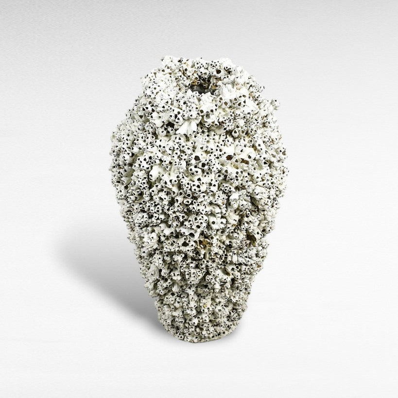 TERRACOTTA FULL CORAL POT W40 |D40 |H85 CM