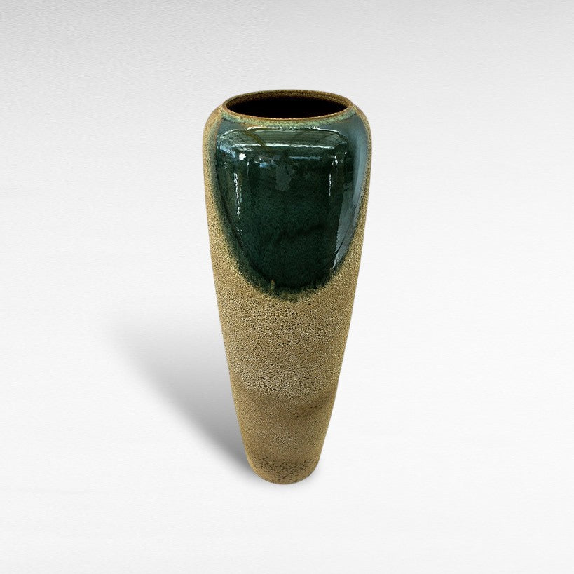 CERAMIC PLANTER WITH ENAMEL PAINTING Φ40 |Η120CM