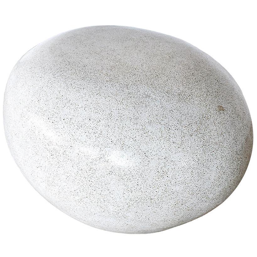 FIBER AND CEMENT STOOL DIRTY WHITE SMALL - Chora Mykonos