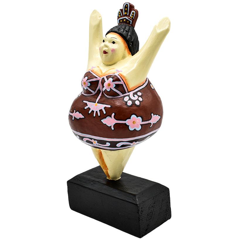WOODEN BALLERINA 14x9x25cm - Chora Mykonos