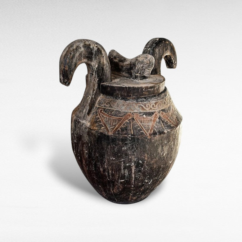 POT ANTIQUE FINISH LARGE - Chora Mykonos