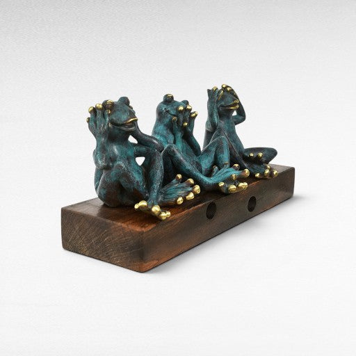 FROGS NO SEE, HEAR, SPEAK SET OF 3