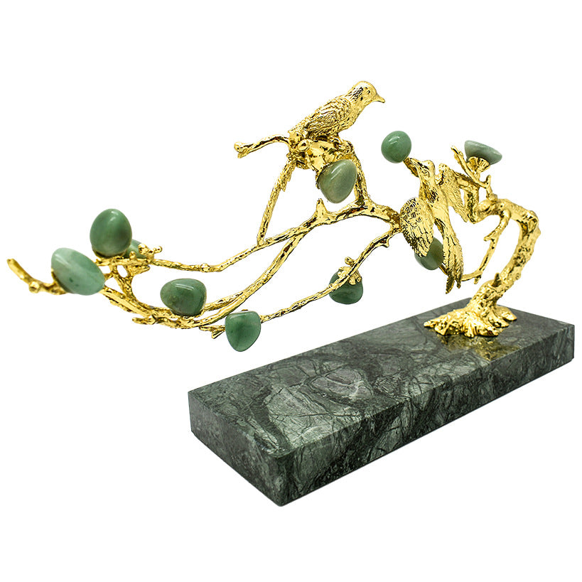 SINGING BIRD ON JADE TREE