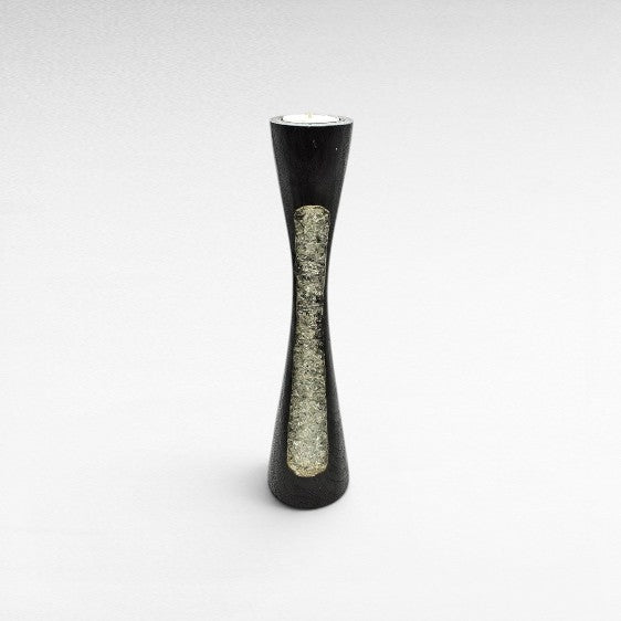 RESIN CANDLE BLACK - Chora Mykonos