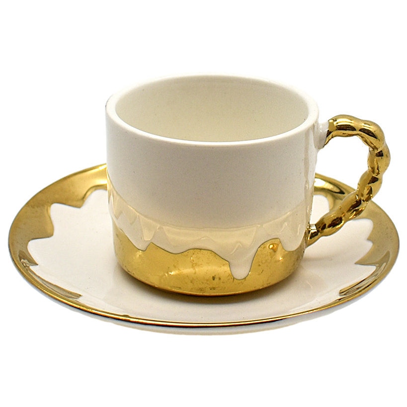 COFFEE CUP WITH PLATE SET OF 6