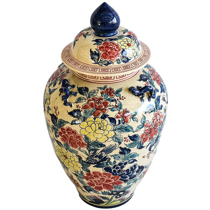 VASE WITH LID - Chora Mykonos