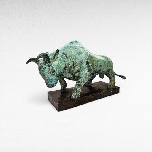 BULL GREEN 51x15x31cm - Chora Mykonos
