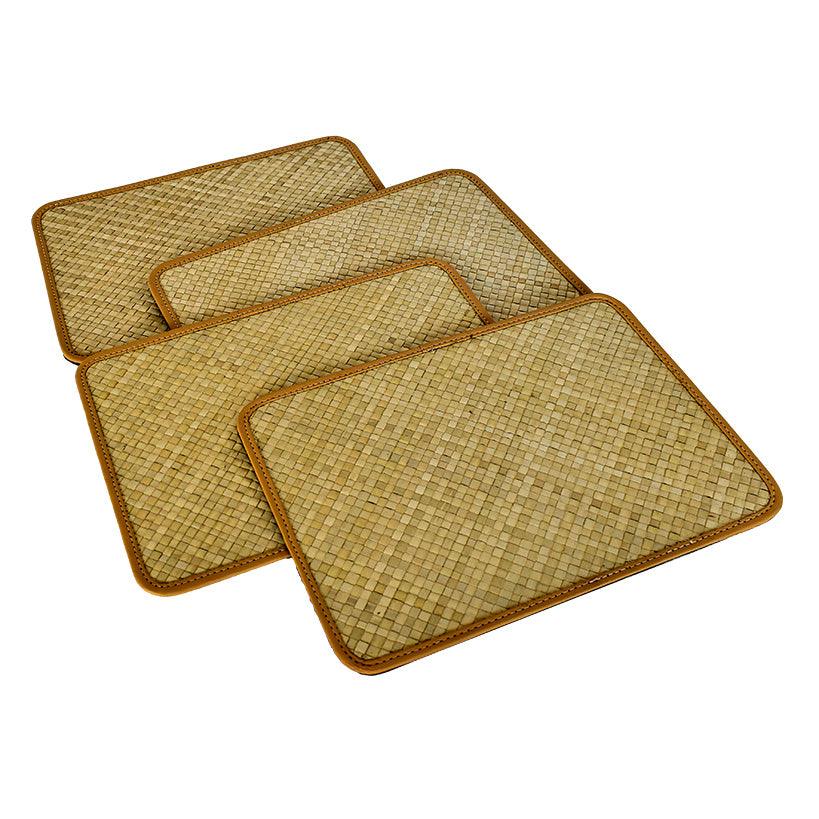 RATTAN PLACEMAT SET OF 4 - Chora Barefoot Luxury Living