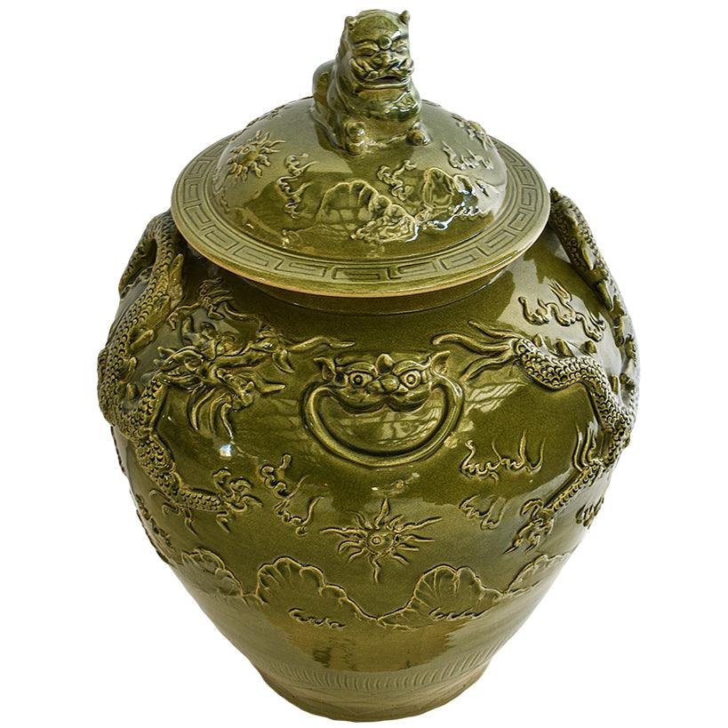 VASE WITH LID - Chora Mykonos