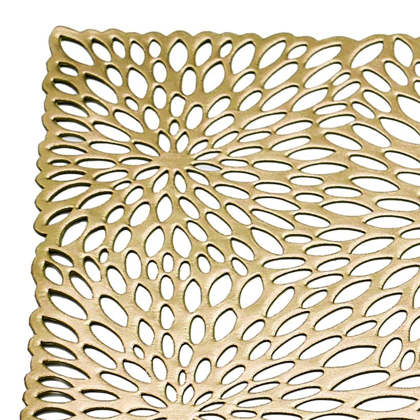 GOLD NON-WOVEN FABRIC TABLE MAT SET OF 4 - Chora Mykonos