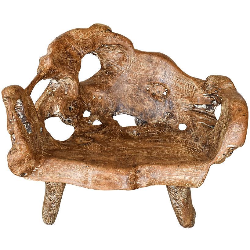 TEAK BENCH - Chora Mykonos