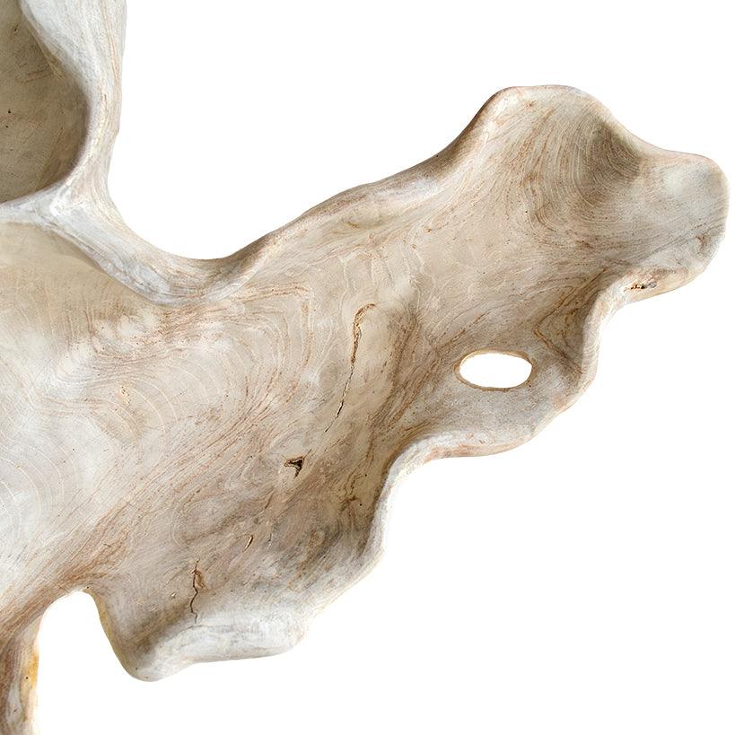 BLEACHED TEAK WALL DECO 115x20x165cm - Chora Mykonos
