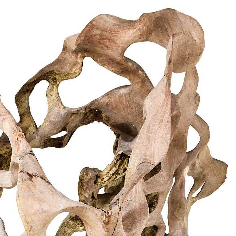 TEAK ROOT DECORATION W/ STAND - Chora Mykonos