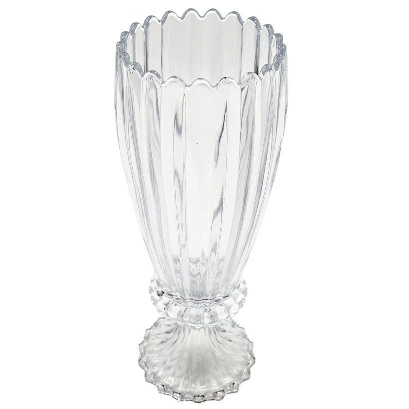 CRYSTAL FLOWER VASE WITH LEGS