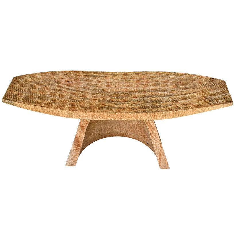 NATURAL MANGO WOOD STOOL 94x30x42 - Chora Mykonos