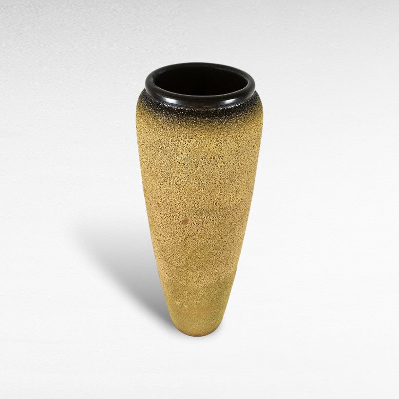 CERAMIC PLANTER WITH ENAMEL PAINTING Φ40 |Η120 CM