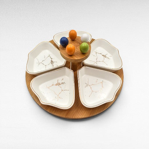 COCKTAIL BITES TRAY WHITE