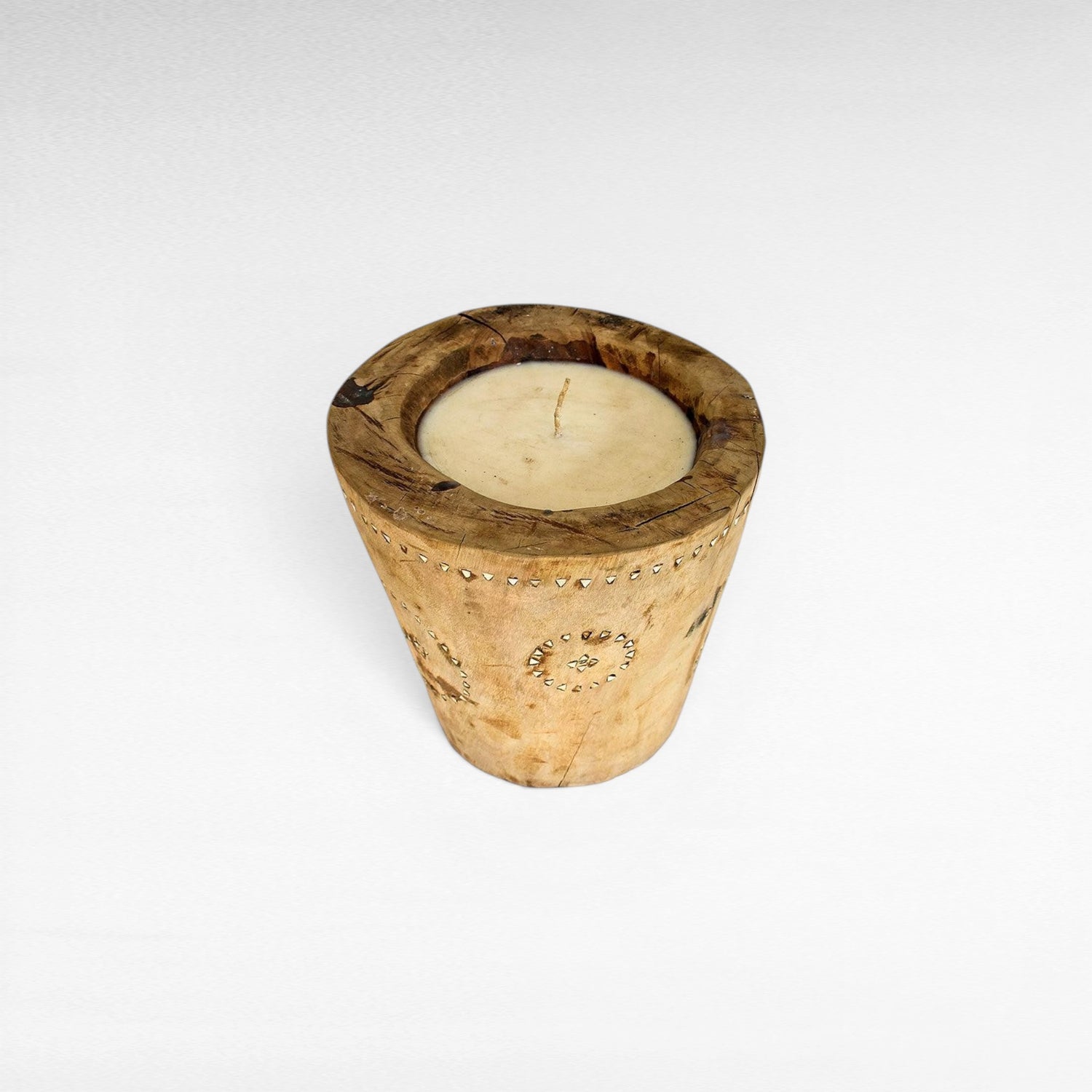 CANDLE TEAK WOOD - Chora Mykonos