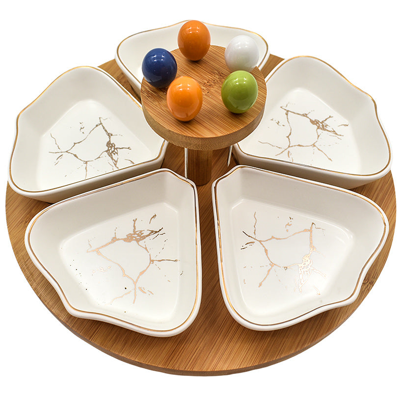 COCKTAIL BITES TRAY WHITE