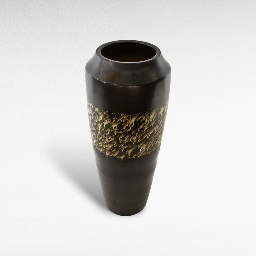 CERAMIC PLANTER WITH ENAMEL PAINTING Φ40 |Η90 CM