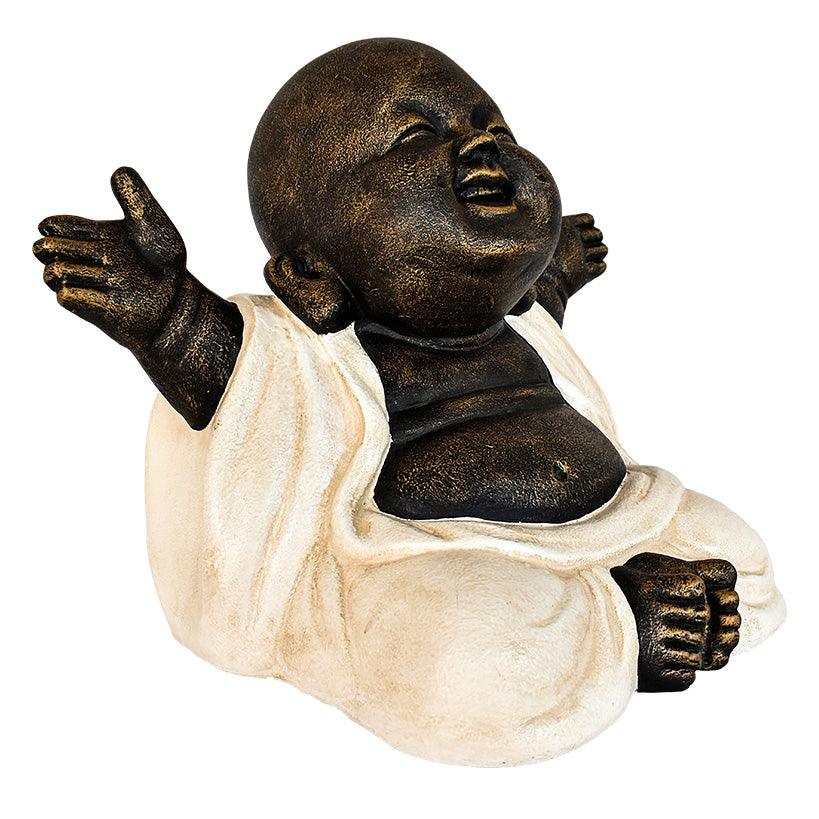 HAPPY MONK WHITE 40 CM H - Chora Mykonos