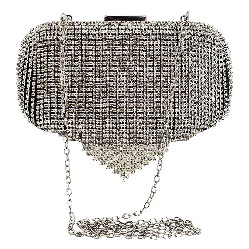 CLUTCH 5 BLACK WITH STRASS TEARS